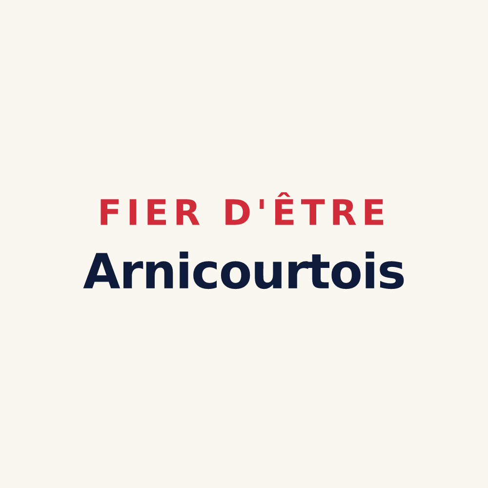 Tasse « Fier d'être Arnicourtois » — design pour Arnicourt