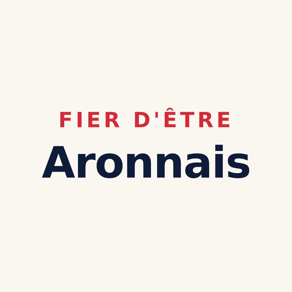 Tasse « Fier d'être Aronnais » — design pour Aron