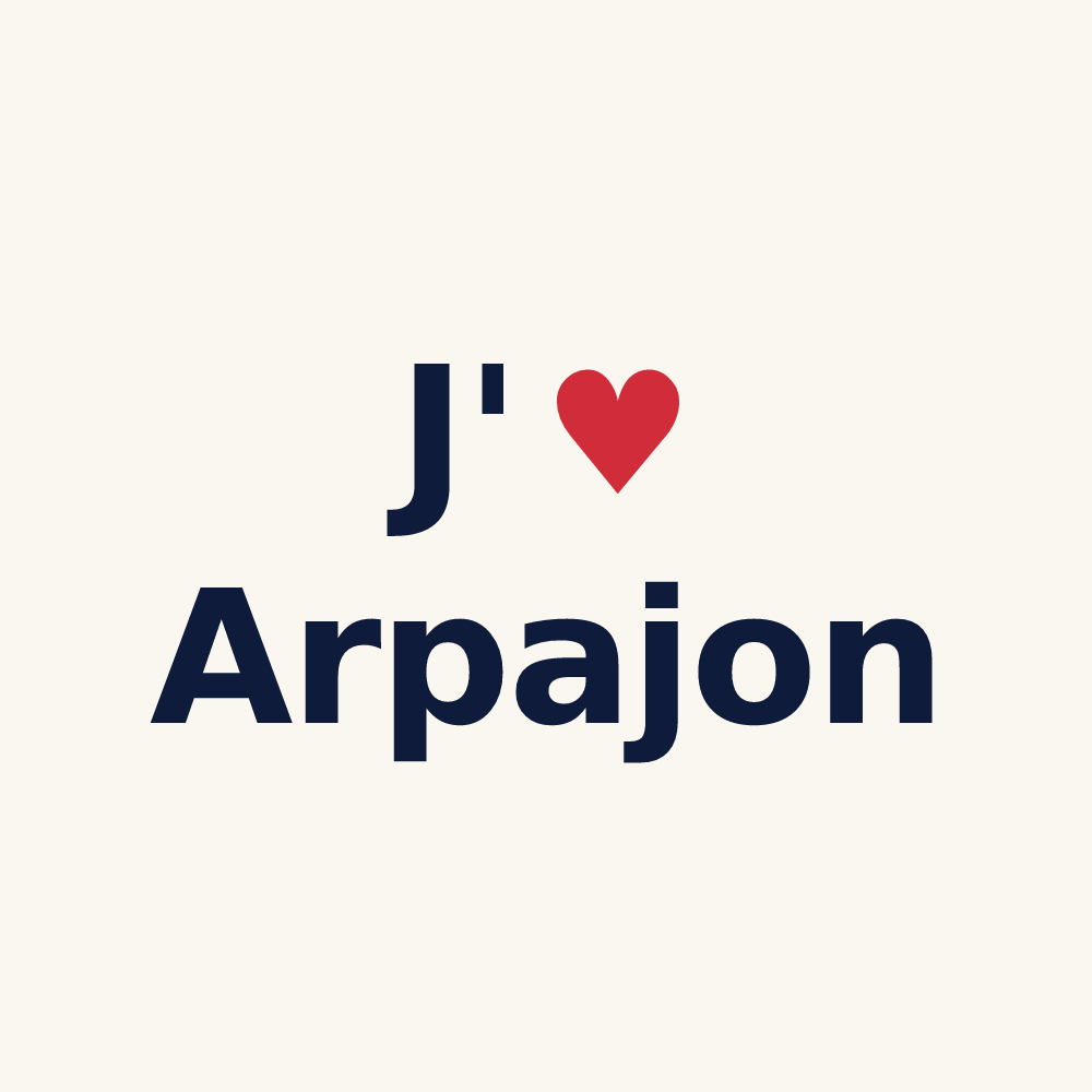 Tasse personnalisée Arpajon — design J'aime Arpajon