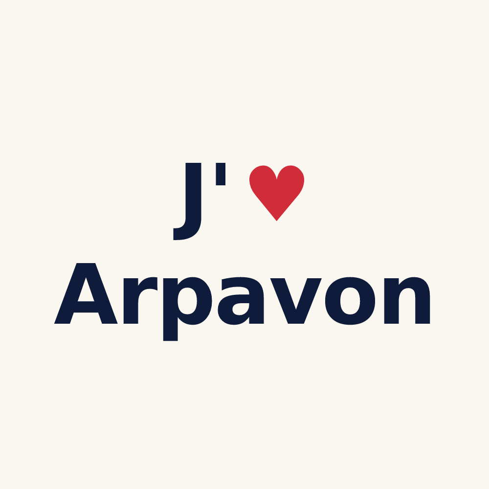 Tasse personnalisée Arpavon — design J'aime Arpavon