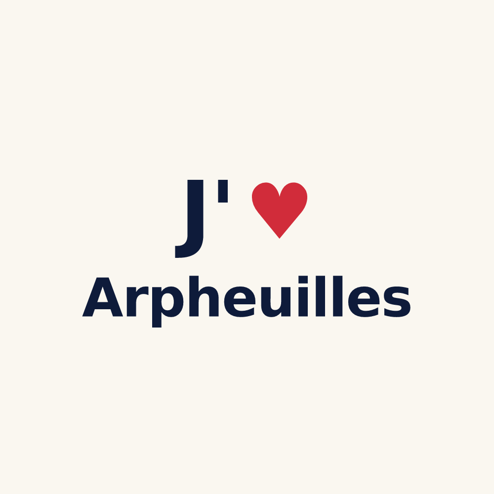 Tasse personnalisée Arpheuilles — design J'aime Arpheuilles