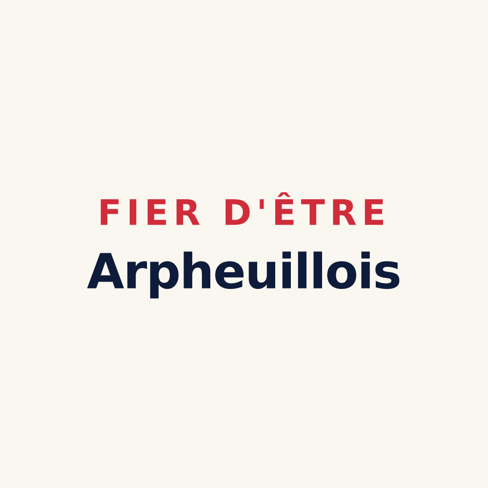 Tasse « Fier d'être Arpheuillois » — design pour Arpheuilles