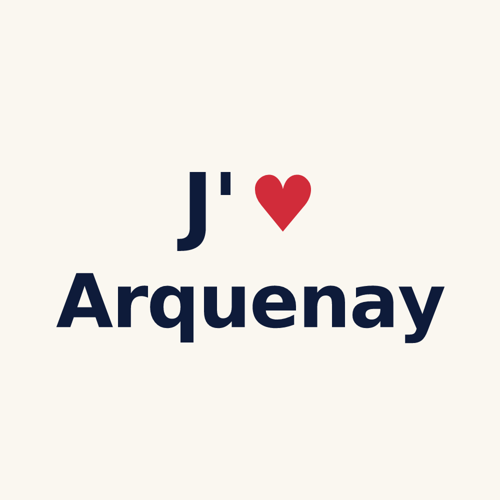 Tasse personnalisée Arquenay — design J'aime Arquenay