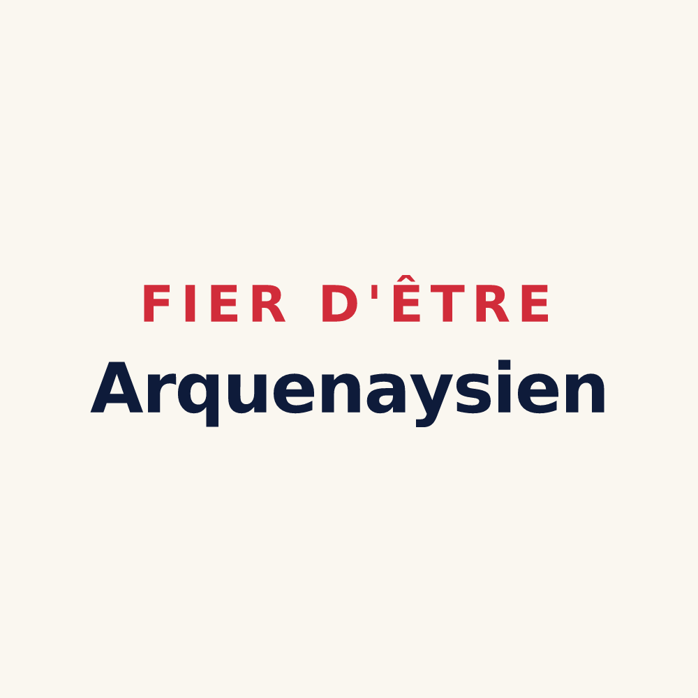 Tasse « Fier d'être Arquenaysien » — design pour Arquenay