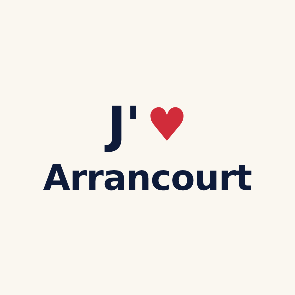 Tasse personnalisée Arrancourt — design J'aime Arrancourt