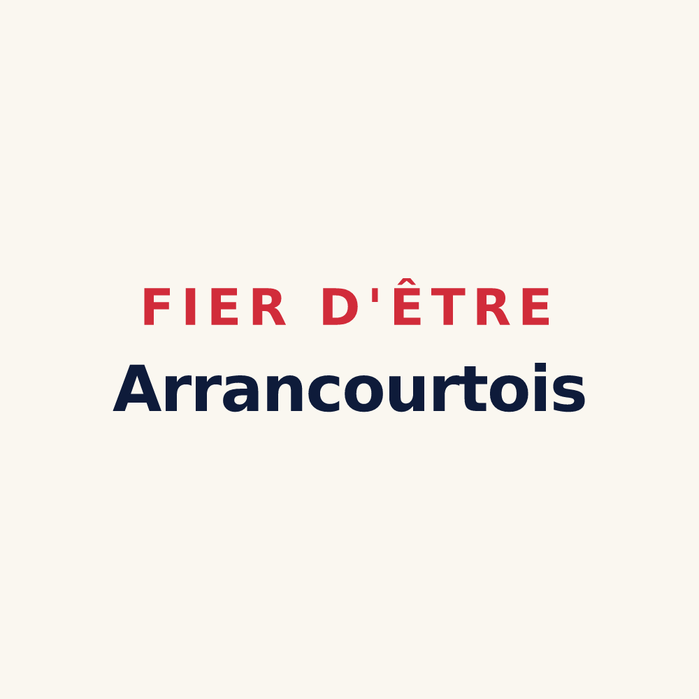 Tasse « Fier d'être Arrancourtois » — design pour Arrancourt