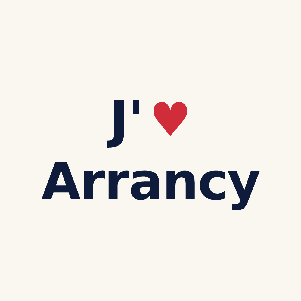 Tasse personnalisée Arrancy — design J'aime Arrancy