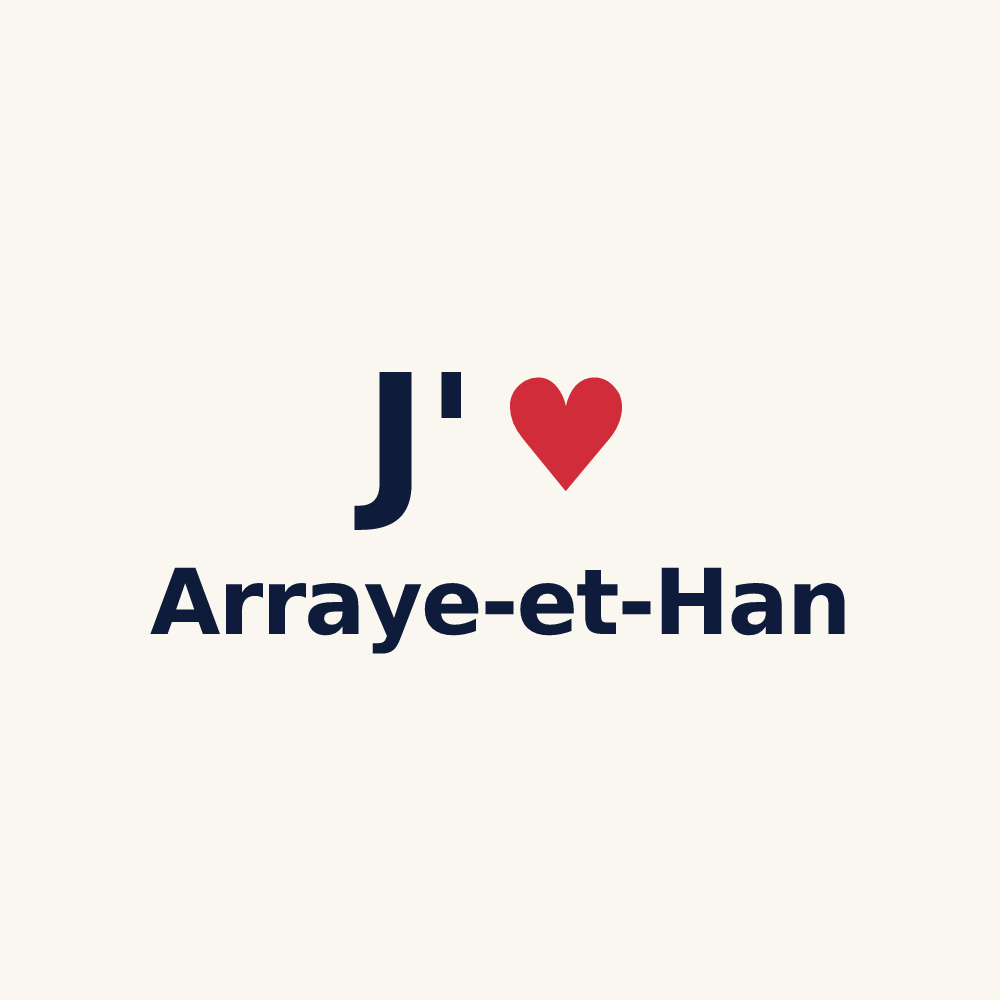 Tasse personnalisée Arraye-et-Han — design J'aime Arraye-et-Han