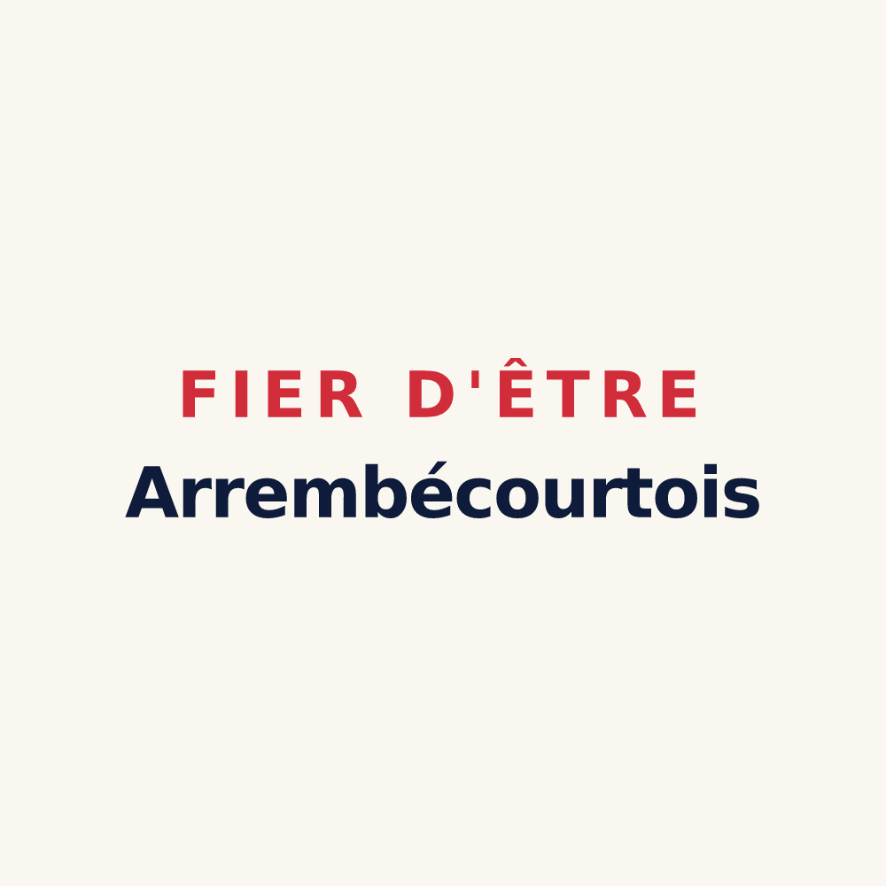 Tasse « Fier d'être Arrembécourtois » — design pour Arrembécourt
