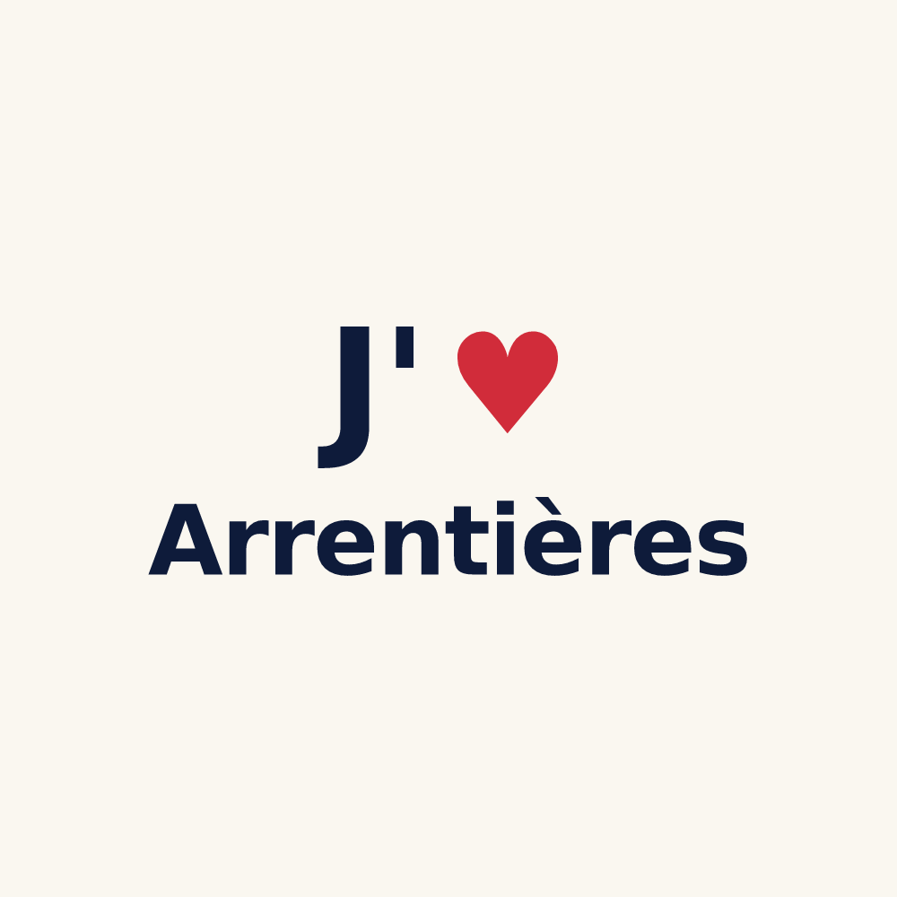 Tasse personnalisée Arrentières — design J'aime Arrentières