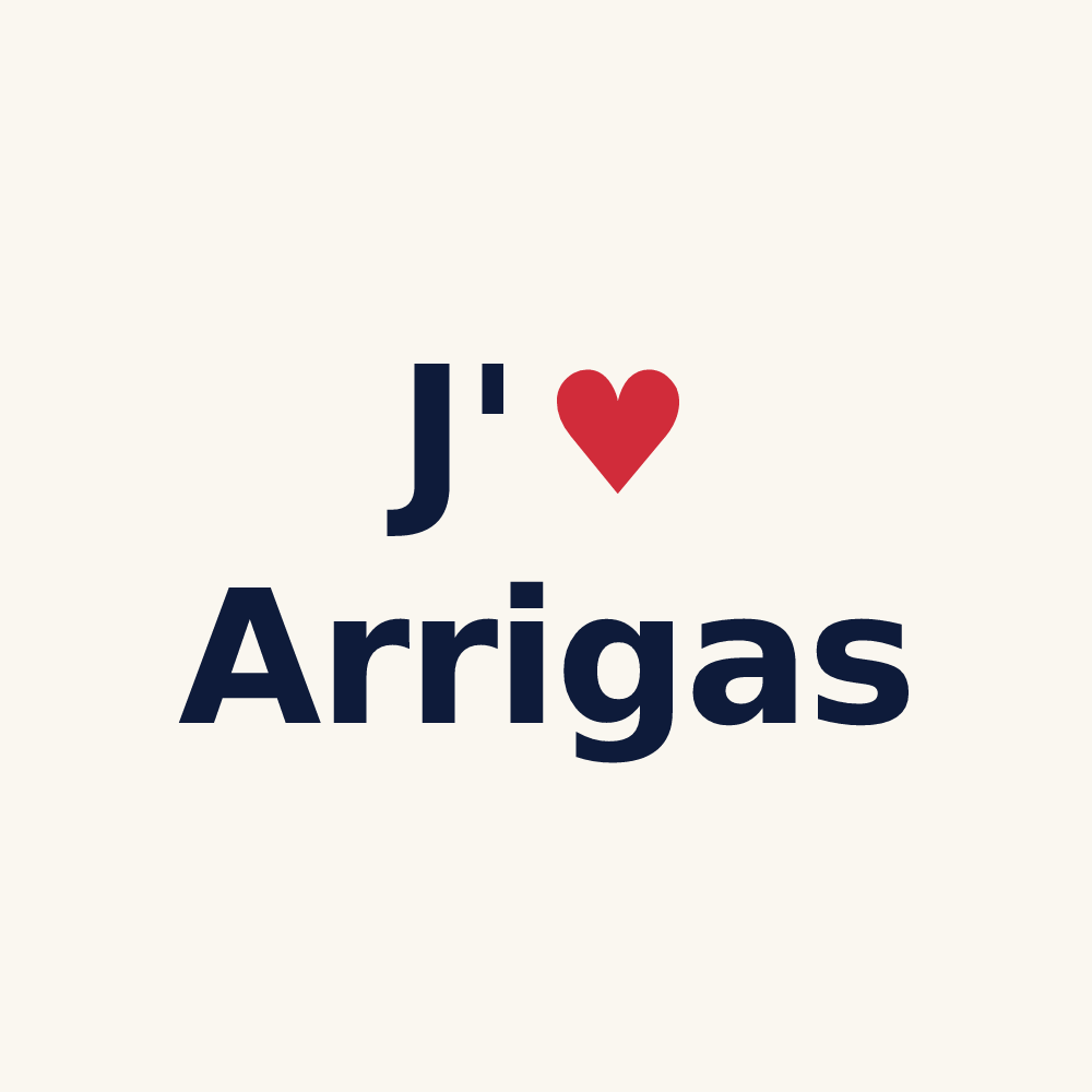 Tasse personnalisée Arrigas — design J'aime Arrigas