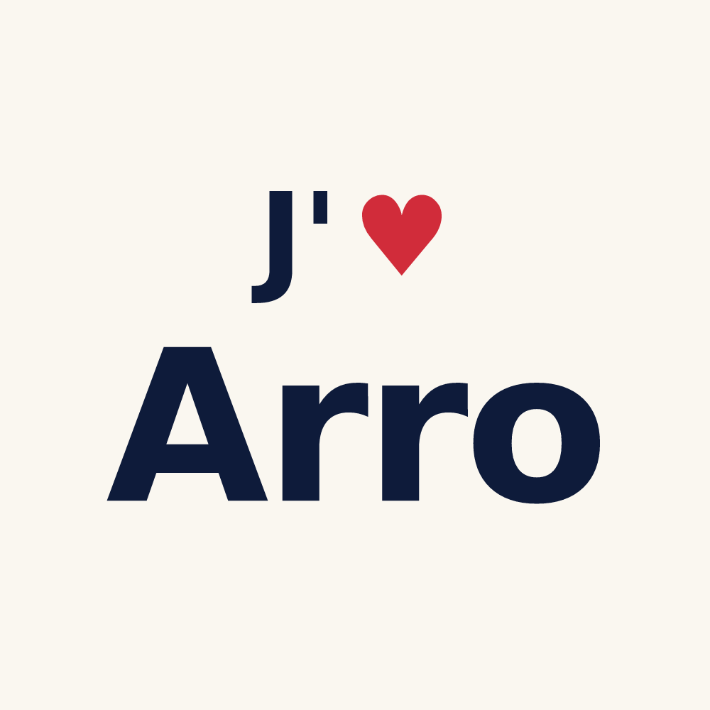 Tasse personnalisée Arro — design J'aime Arro