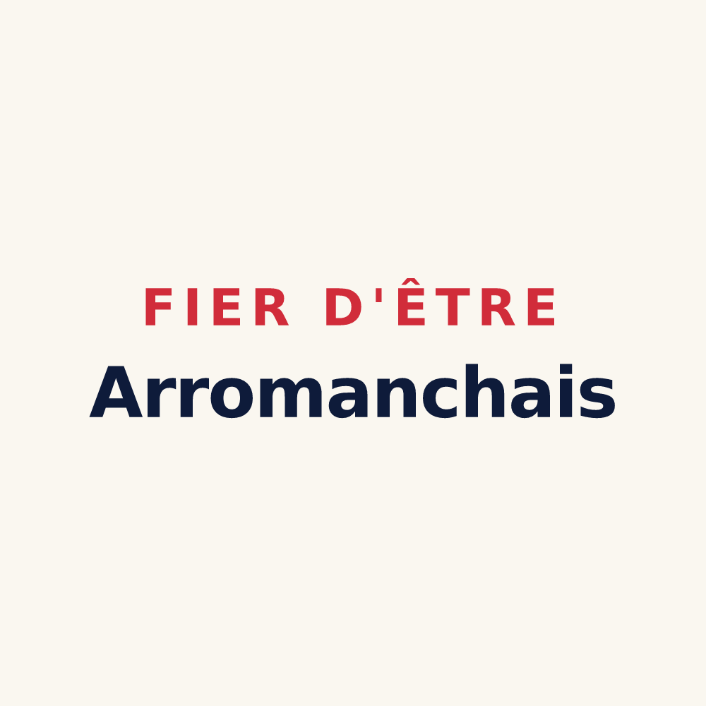 Tasse « Fier d'être Arromanchais » — design pour Arromanches-les-Bains