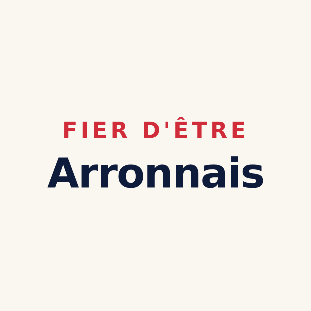 Tasse « Fier d'être Arronnais » — design pour Arronnes
