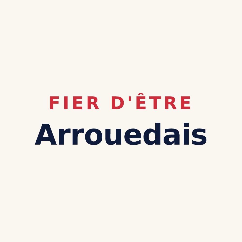 Tasse « Fier d'être Arrouedais » — design pour Arrouède