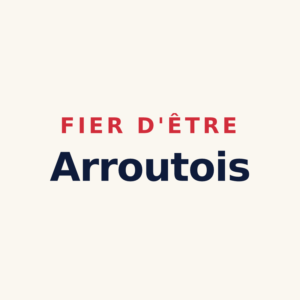 Tasse « Fier d'être Arroutois » — design pour Arrout