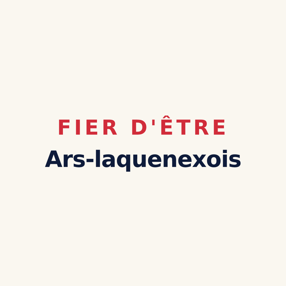 Tasse « Fier d'être Ars-laquenexois » — design pour Ars-Laquenexy