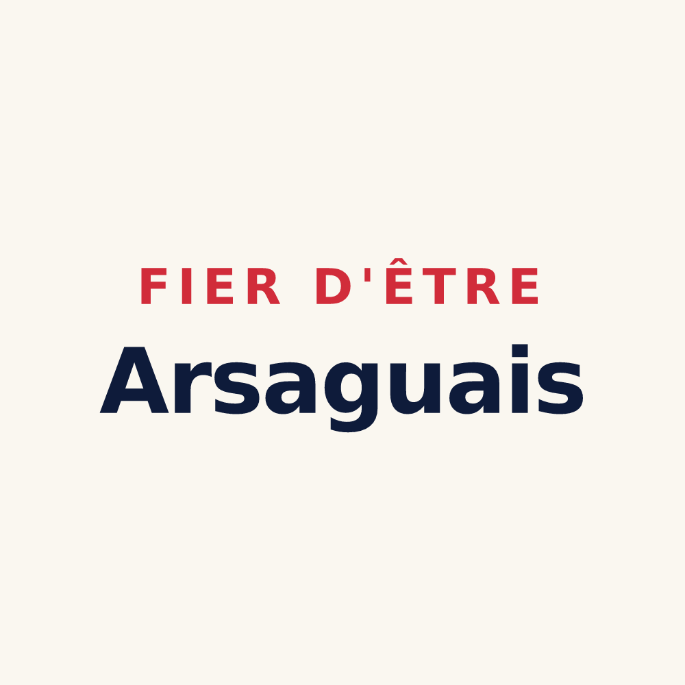 Tasse « Fier d'être Arsaguais » — design pour Arsague