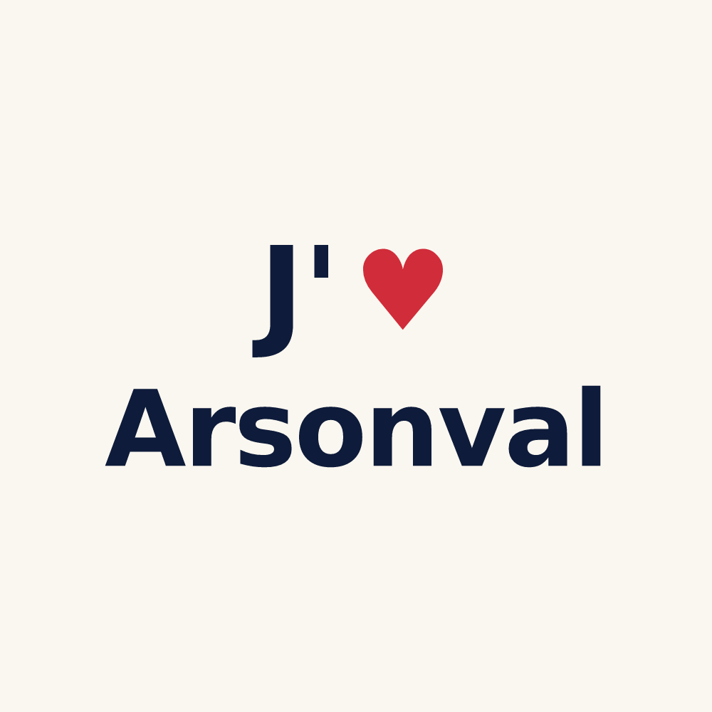 Tasse personnalisée Arsonval — design « J'aime Arsonval » imprimé sur la tasse