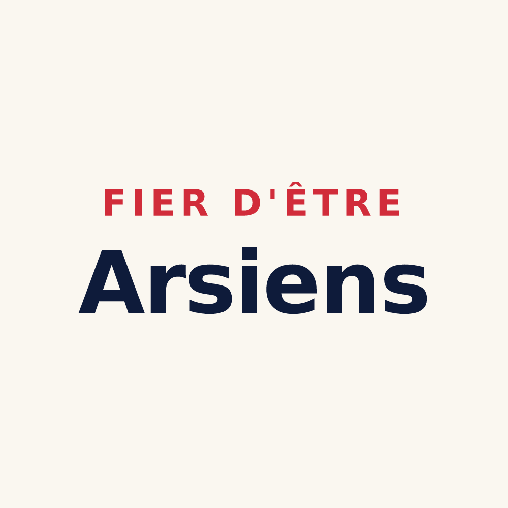 Tasse « Fier d'être Arsiens » — design pour Arsy