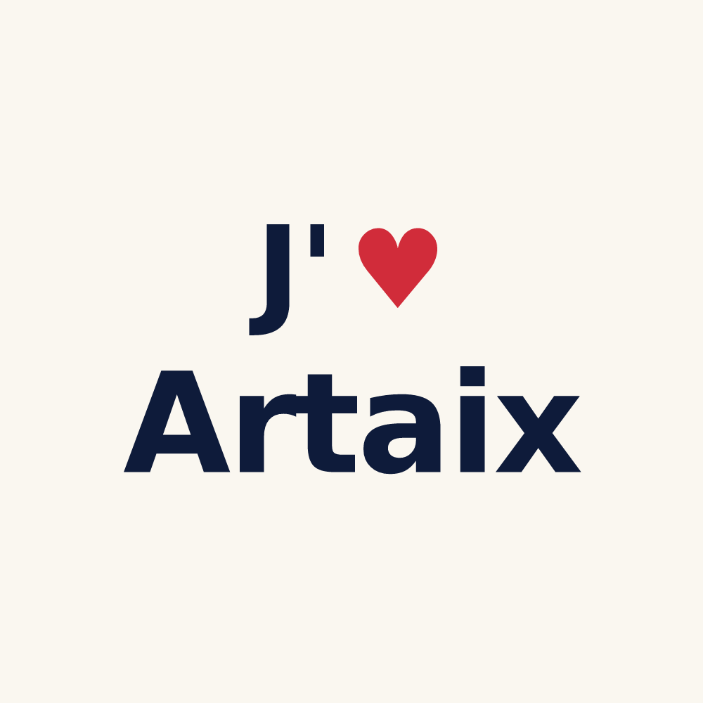Tasse personnalisée Artaix — design J'aime Artaix