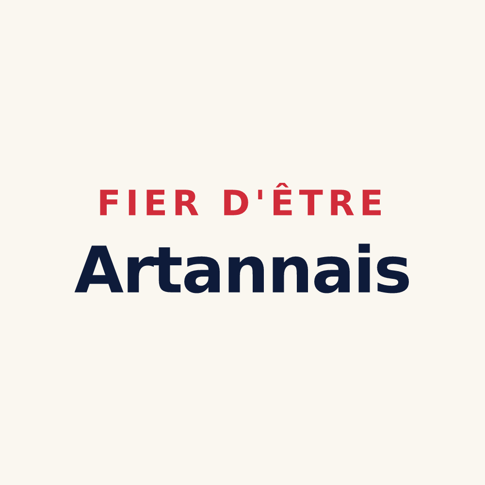 Tasse « Fier d'être Artannais » — design pour Artannes-sur-Thouet