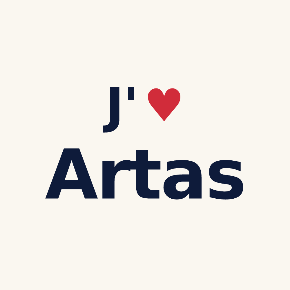 Tasse personnalisée Artas — design J'aime Artas