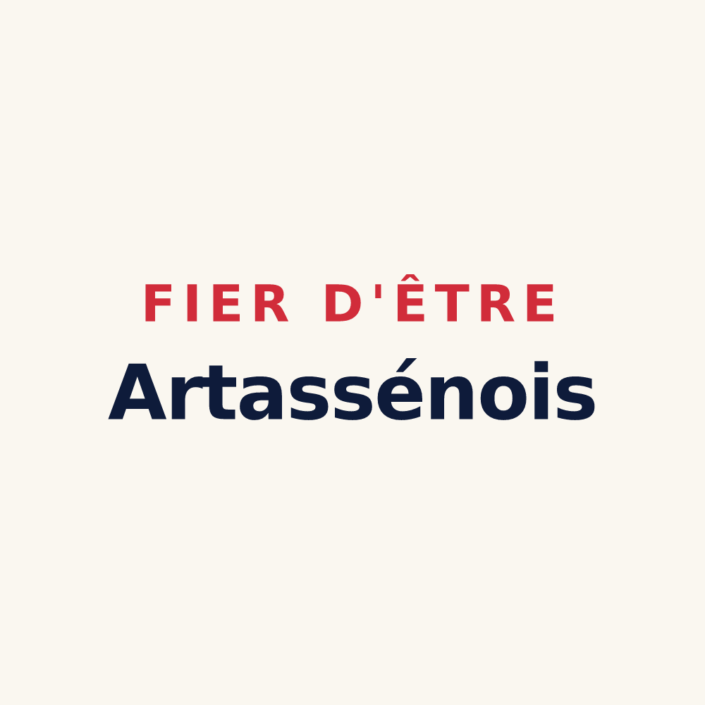 Tasse « Fier d'être Artassénois » — design pour Artassenx