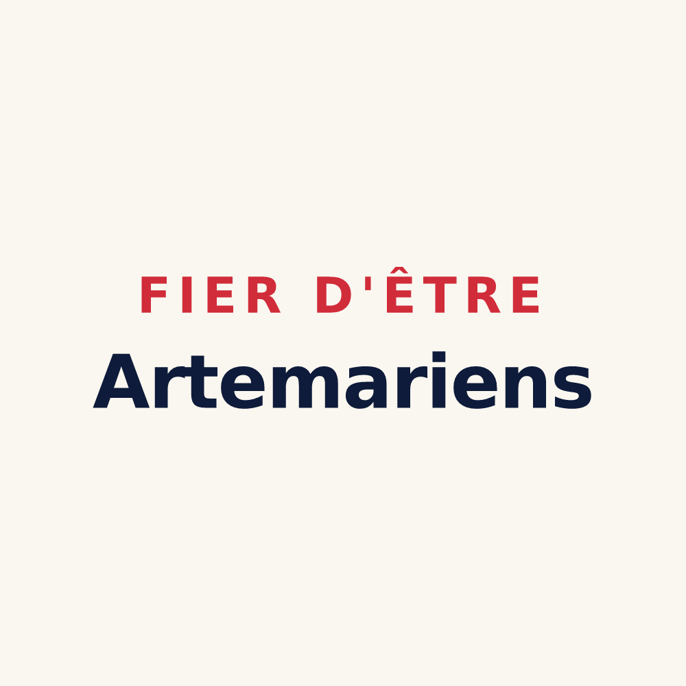 Tasse « Fier d'être Artemariens » — design pour Artemare