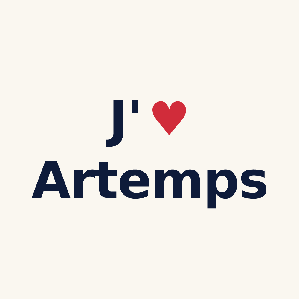Tasse personnalisée Artemps — design J'aime Artemps