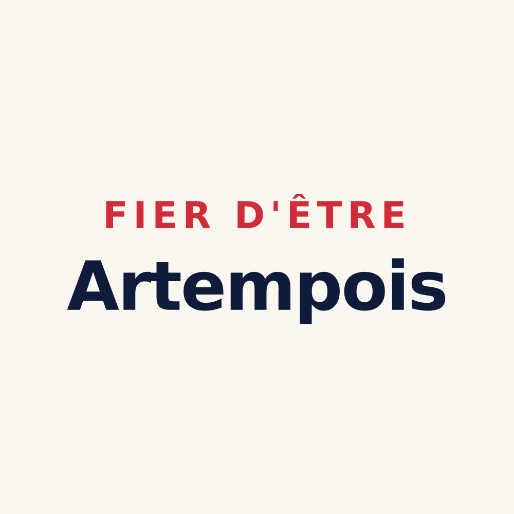 Tasse « Fier d'être Artempois » — design pour Artemps