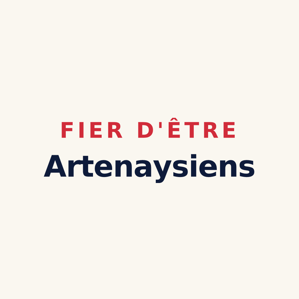 Tasse « Fier d'être Artenaysiens » — design pour Artenay