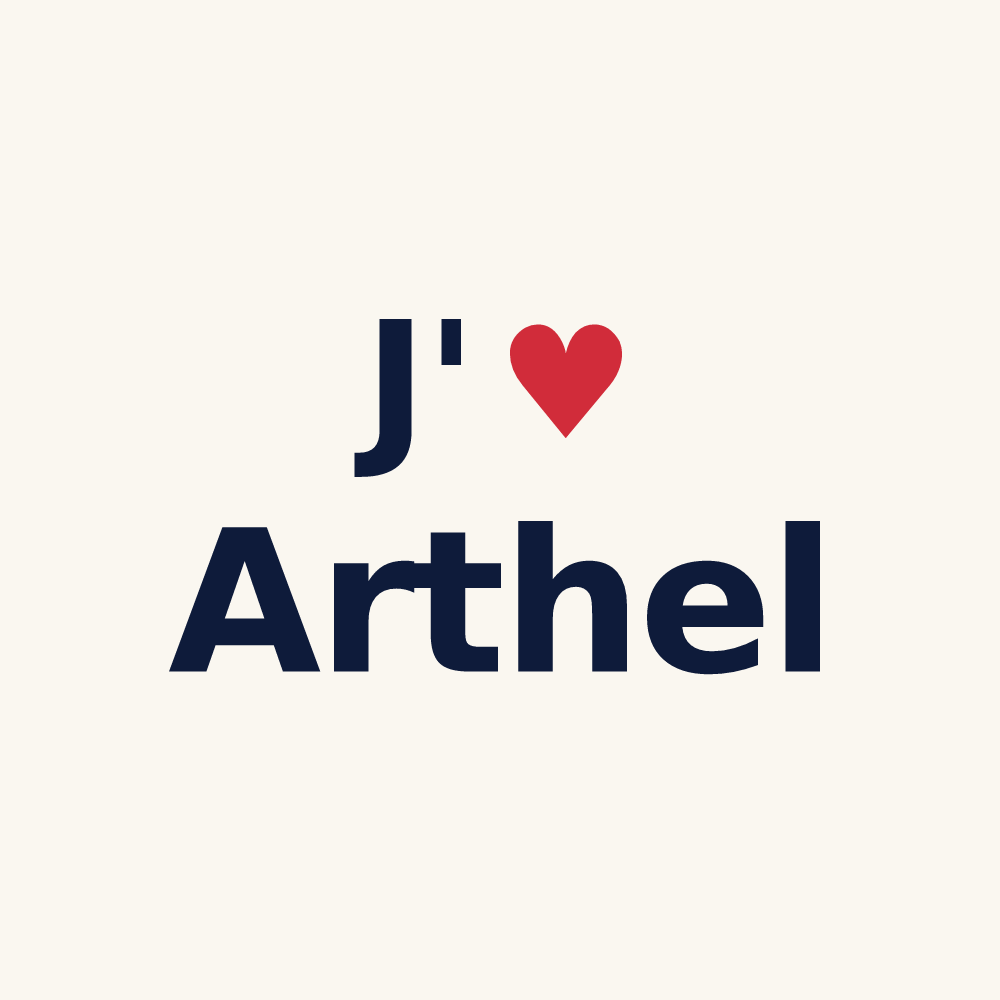 Tasse personnalisée Arthel — design J'aime Arthel