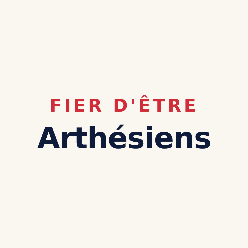 Tasse « Fier d'être Arthésiens » — design pour Arthès