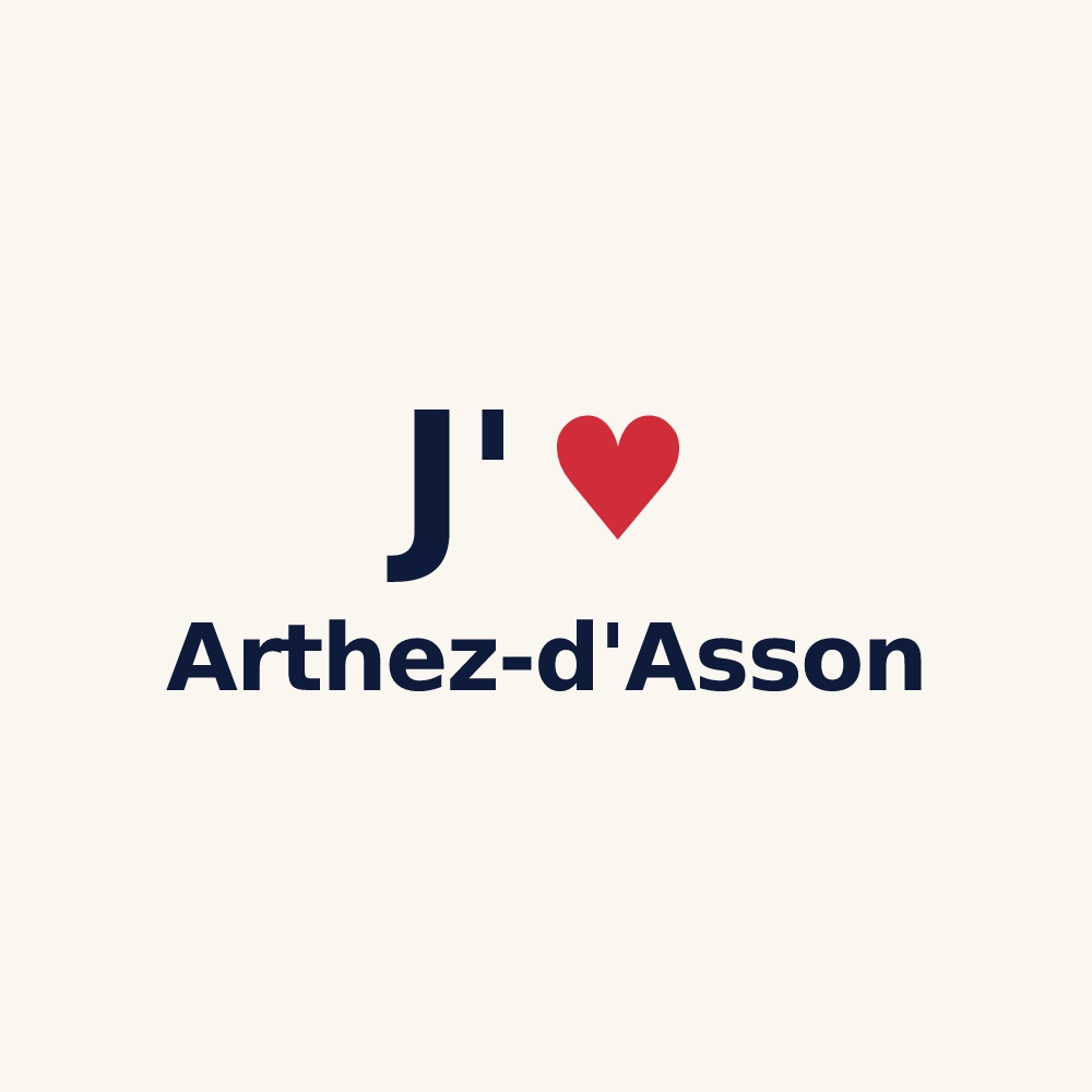 Tasse personnalisée Arthez-d'Asson — design J'aime Arthez-d'Asson