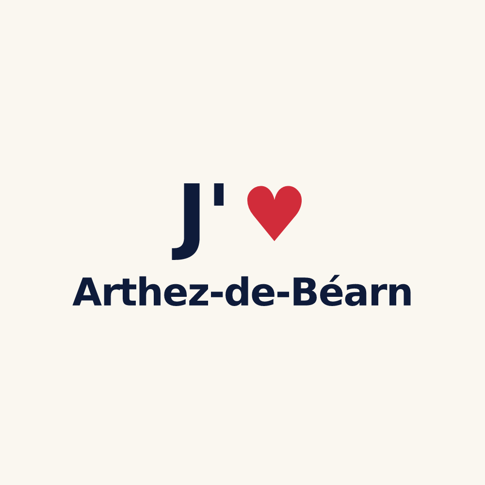 Tasse personnalisée Arthez-de-Béarn — design J'aime Arthez-de-Béarn