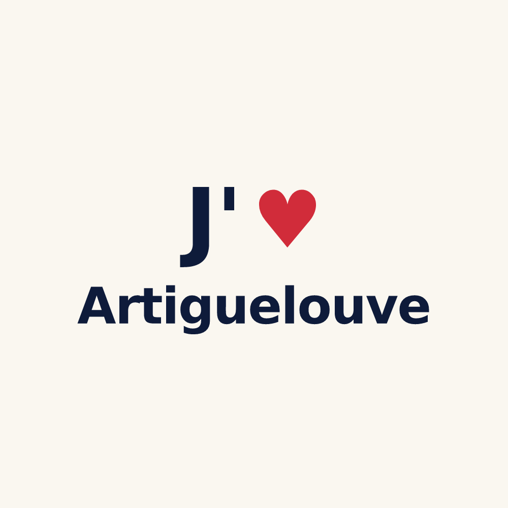 Tasse personnalisée Artiguelouve — design J'aime Artiguelouve