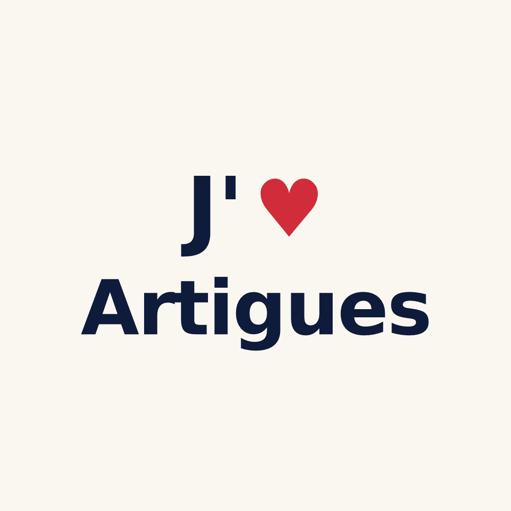Tasse personnalisée Artigues — design J'aime Artigues