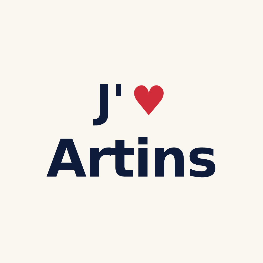Tasse personnalisée Artins — design J'aime Artins