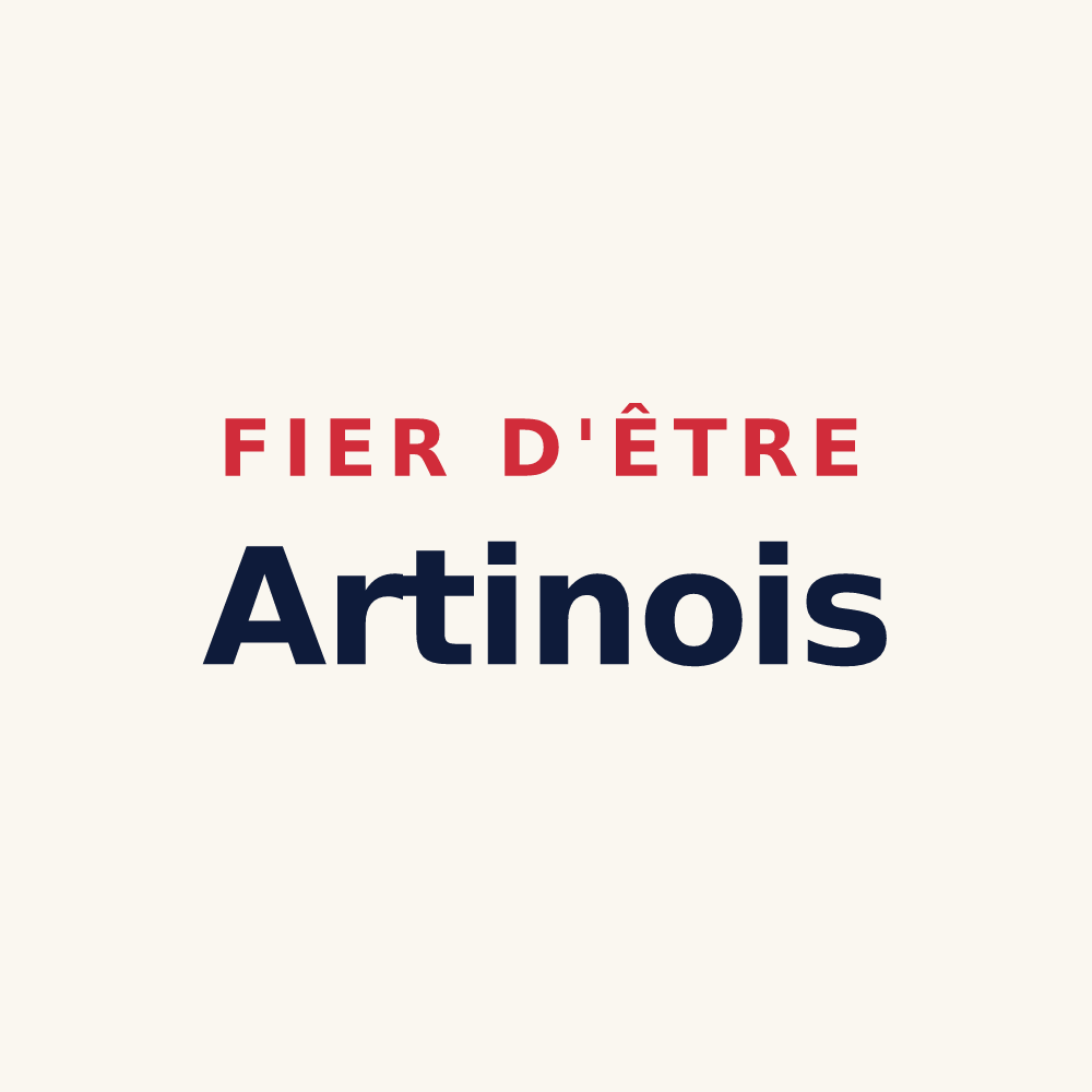 Tasse « Fier d'être Artinois » — design pour Artins