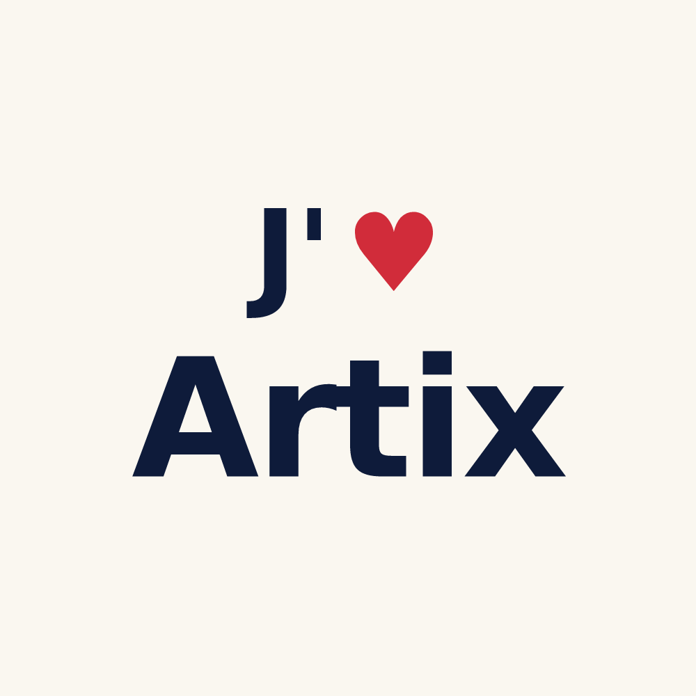 Tasse personnalisée Artix — design J'aime Artix