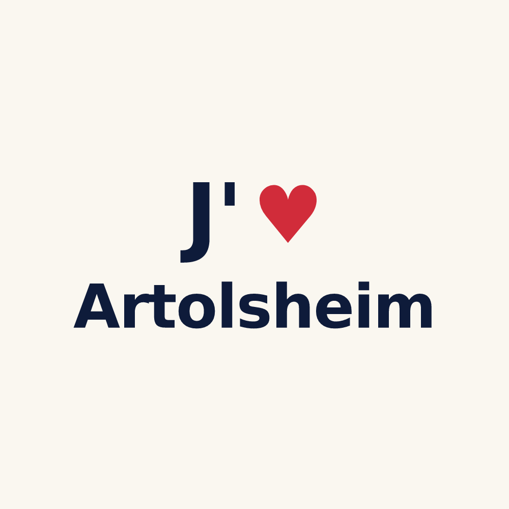 Tasse personnalisée Artolsheim — design J'aime Artolsheim