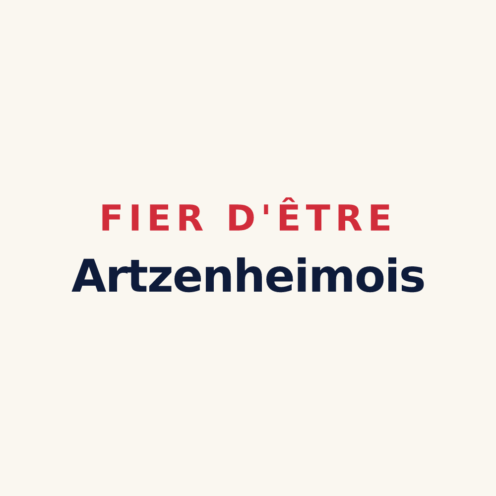 Tasse « Fier d'être Artzenheimois » — design pour Artzenheim