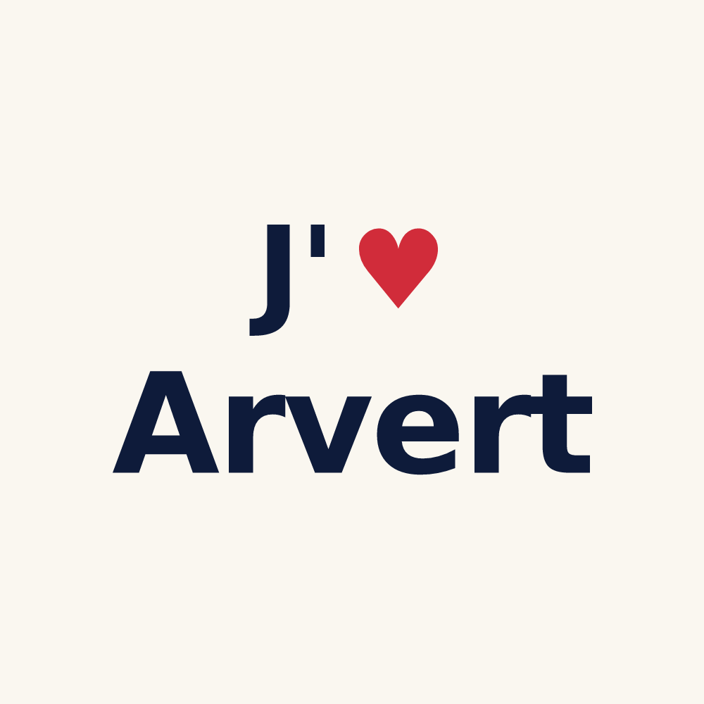 Tasse personnalisée Arvert — design J'aime Arvert