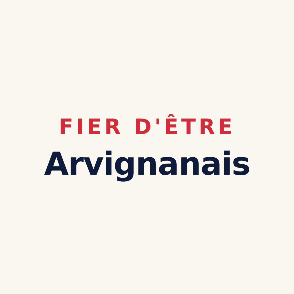 Tasse « Fier d'être Arvignanais » — design pour Arvigna