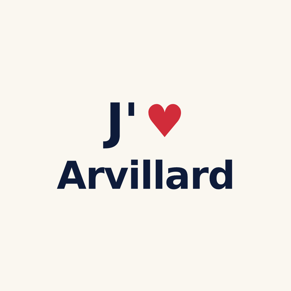 Tasse personnalisée Arvillard — design J'aime Arvillard