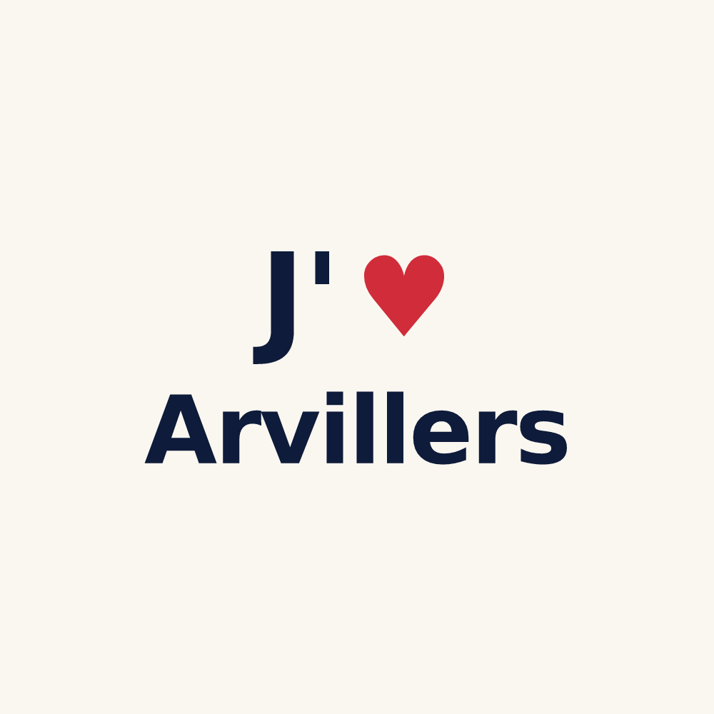 Tasse personnalisée Arvillers — design J'aime Arvillers