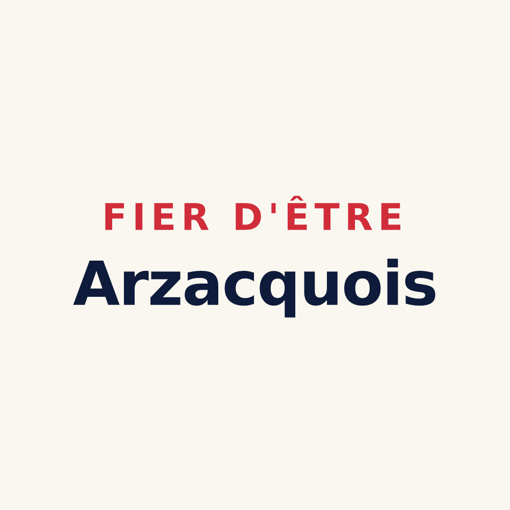 Tasse « Fier d'être Arzacquois » — design pour Arzacq-Arraziguet