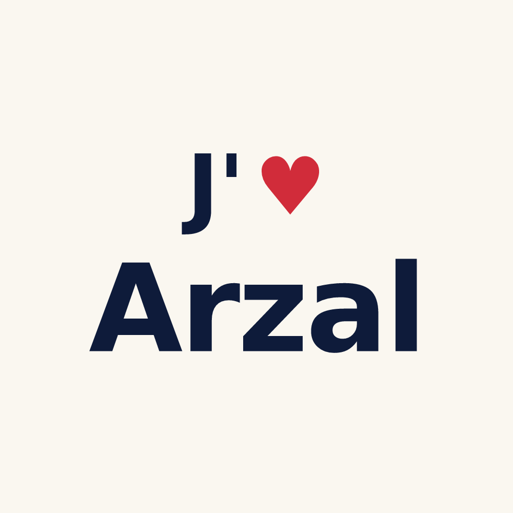 Tasse personnalisée Arzal — design J'aime Arzal