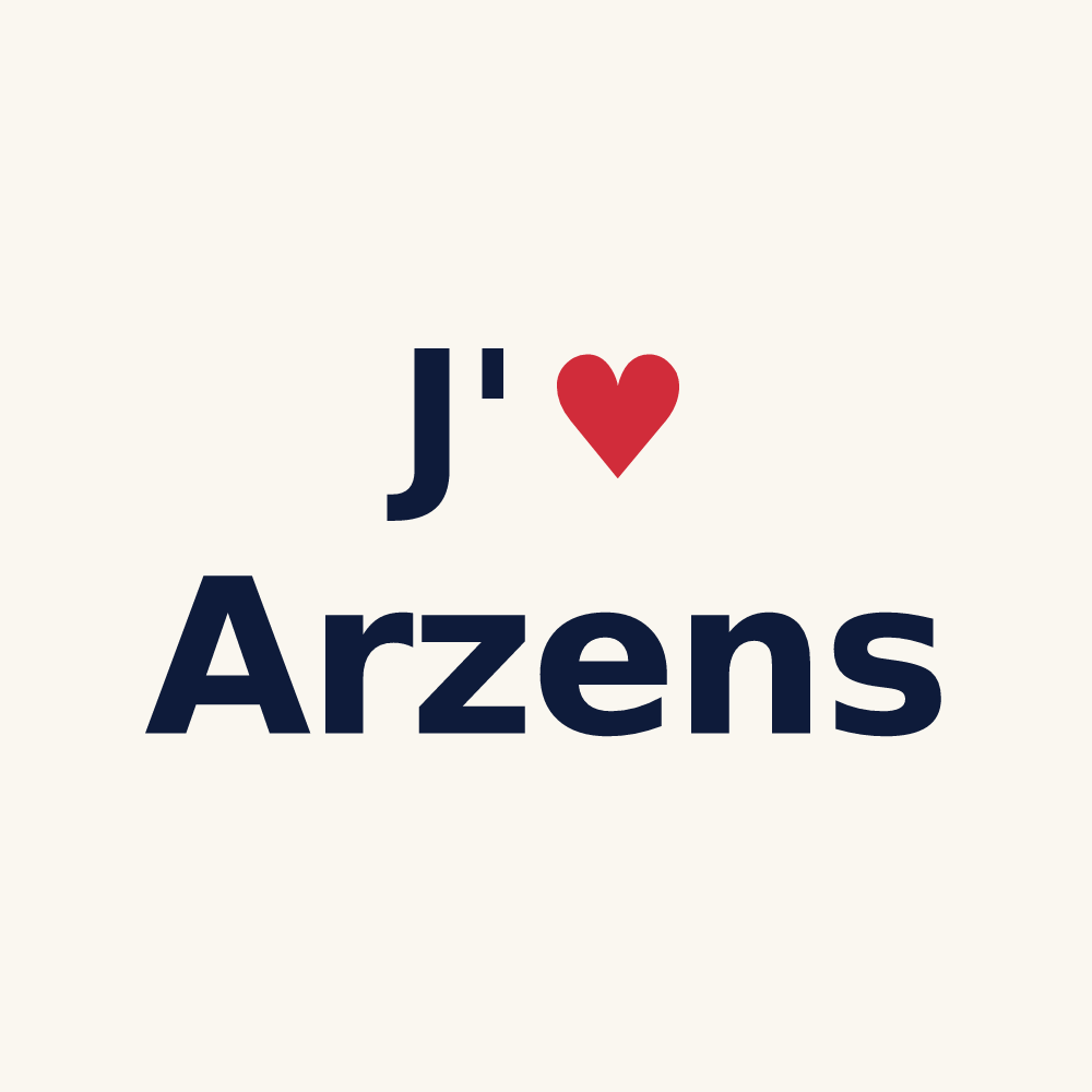 Tasse personnalisée Arzens — design J'aime Arzens